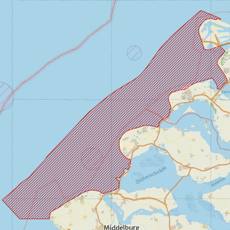 Begrenzing Natura 2000-gebied Voordelta