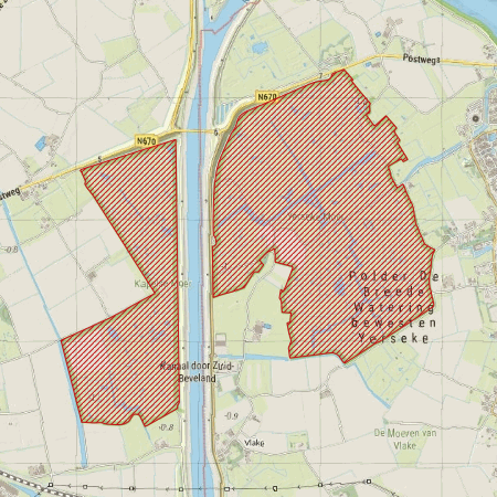 Begrenzing Natura 2000-gebied Yerseke en Kapelse Moer