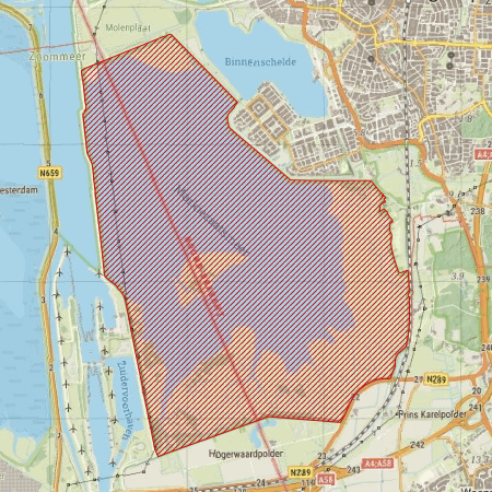 Begrenzing Natura 2000-gebied Markiezaat