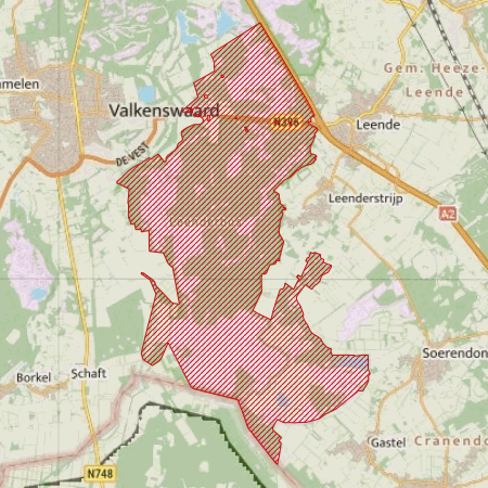 Begrenzing Natura 2000-gebied Leenderbos, Groote Heide & De Plateaux