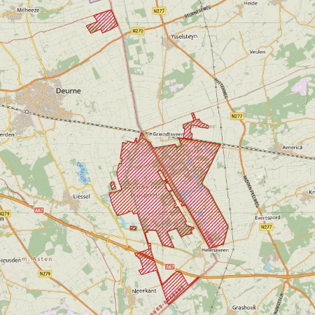 Begrenzing Natura 2000-gebied Deurnsche Peel & Mariapeel