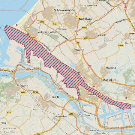 Begrenzing Overig - watervogelmonitoringgebied Nieuwe Waterweg/Calandkanaal