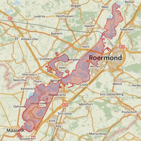 Begrenzing Overig - watervogelmonitoringgebied Midden-Limburgse Maasplassen