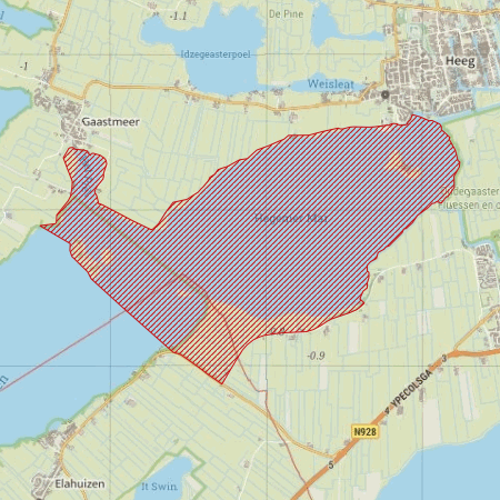 Begrenzing Overig - watervogelmonitoringgebied Heegermeer