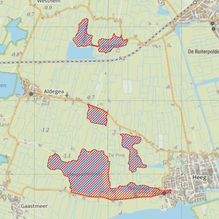 Begrenzing Overig - watervogelmonitoringgebied Idzegaasterpoel e.o.