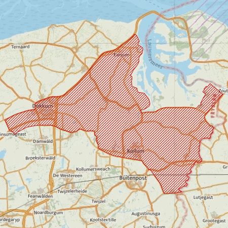 Begrenzing Overig - watervogelmonitoringgebied Anjumerkolken en Kollumerland