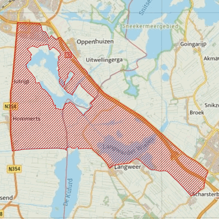 Begrenzing Overig - watervogelmonitoringgebied Polders rond de Brekken