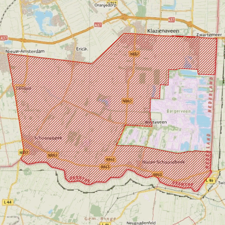 Begrenzing Overig - watervogelmonitoringgebied Amsterdamsche en Schoonebeker Veld