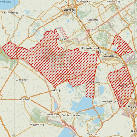 Begrenzing Overig - watervogelmonitoringgebied NW-Overijssel