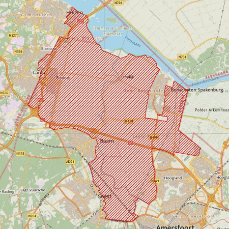 Begrenzing Overig - watervogelmonitoringgebied Eempolders