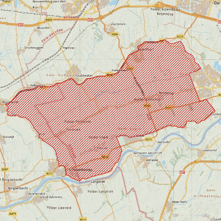 Begrenzing Overig - watervogelmonitoringgebied Lopikerwaard