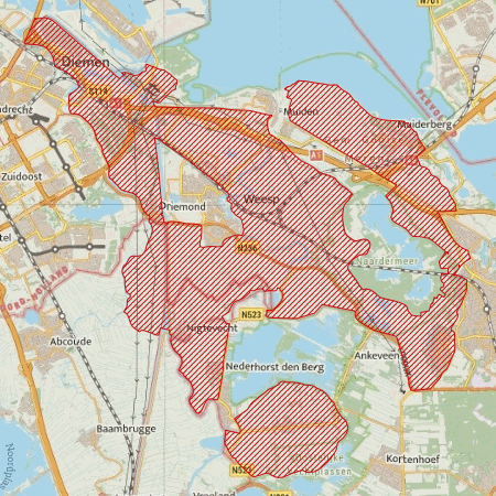 Begrenzing Overig - watervogelmonitoringgebied Vechtpolders