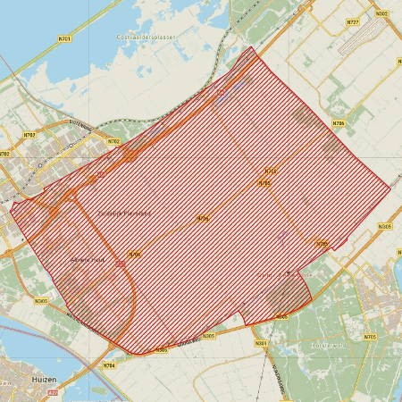 Begrenzing Overig - watervogelmonitoringgebied Zuid-Flevoland-midden