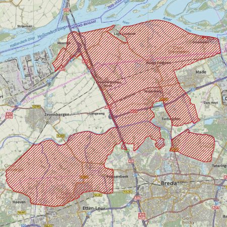 Begrenzing Overig - watervogelmonitoringgebied Polders Oudenbosch-Made
