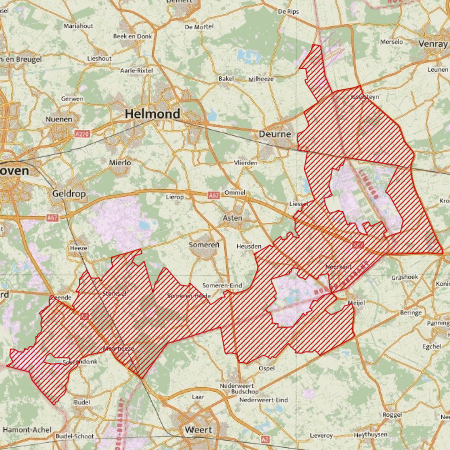 Begrenzing Overig - watervogelmonitoringgebied Gebieden rond de Groote-, Deurnesche- en Mariapeel